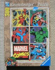 MARVEL COMICS PUZZLE 500 PEZZI RAVENSBURGER HULK THOR IRON MEN UOMO RAGNO 2013 