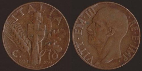 Centesimi 1938 impero - 1938,