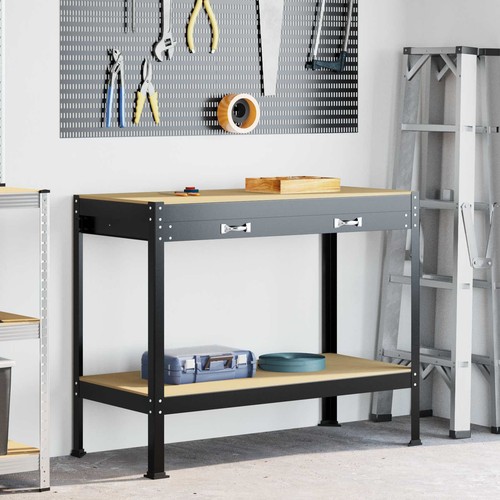 Banco lavoro nero legno - nero,