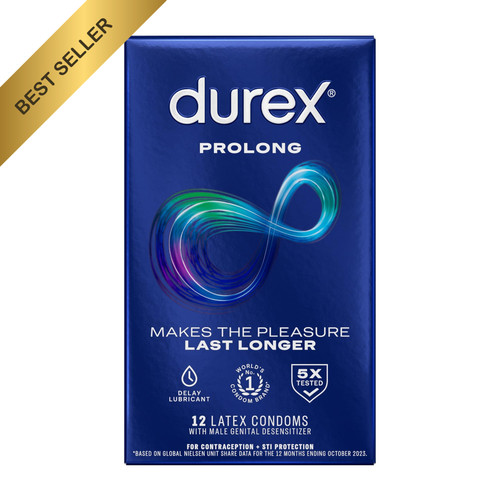 Durex prolong condoms with - condoms,