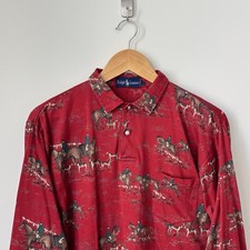 Camicia vintage anni 80 caccia