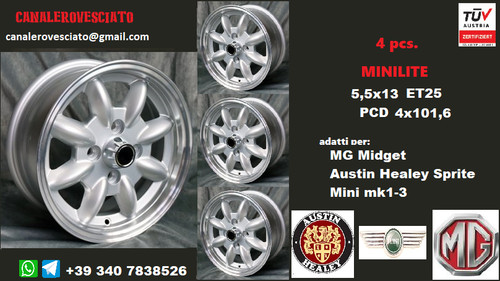 Cerchi lega minilite austin - 13,