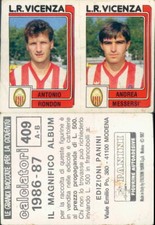 CALCIATORI PANINI 1986/87*FIGURINA STICKER N.409-RONDON-MESSERSI'