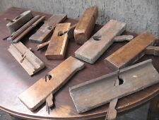 SERIE 10 PIALLETTI DA FALEGNAME - VECCHI ATTREZZI DA COLLEZIONE - 9 FUNZIONANTI