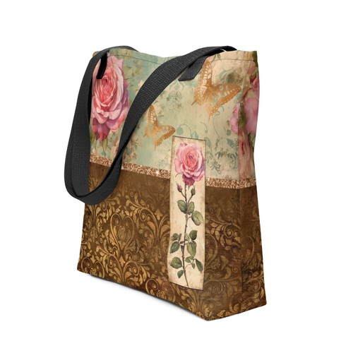 Borsa tote shabby chic rosa