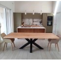 Tavolo rovere massello con - rovere,