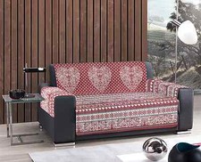 SALVADIVANO TRAPUNTATO COTONE 3 POSTI CUORE TIROLO ROSSO