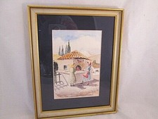 Acquerello firmato originale