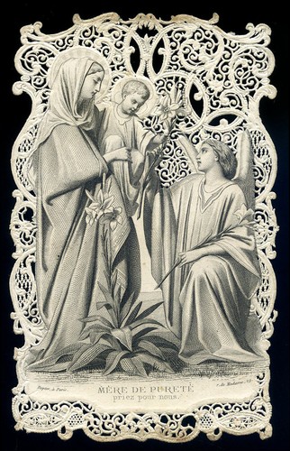 Santino merlettato holy - santino, merlettato-holy