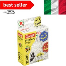 Quercetti Pixel Art Ricambi 1000 Chiodini per Bambini Bianchi, Refill Creativ...