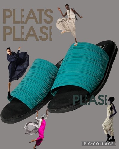 Sandali piatti donna pieghe