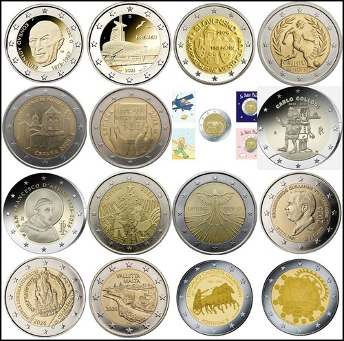 Euro conmemorativos 2026 - euro,