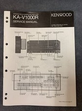 Kenwood KA-V1000R Manuale di