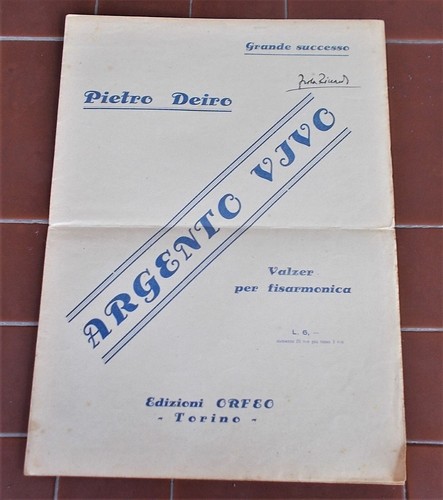 Spartito pietro deiro argento - spartito,
