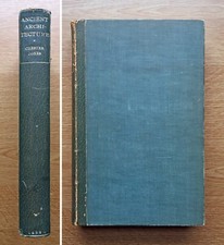 Chester Jones, Ancient Architecture, 1st edition, 1933, leather spine