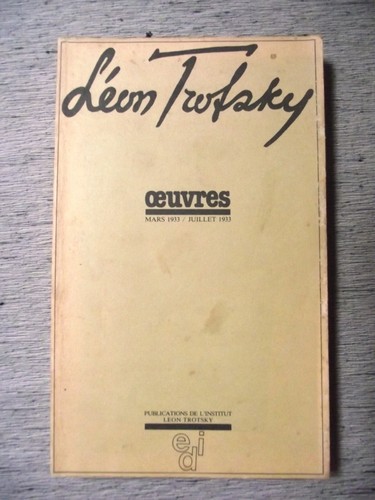 Léon trotsky oeuvres tome - léon,