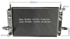 Radiatore Ford Sierra MK2 DOHC 2,0l & 2,0i 77-92kW in lega