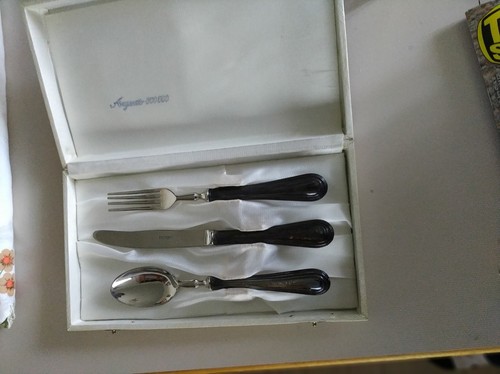 Set posate battesimo argento