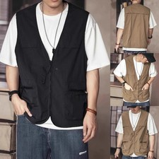 Gilet uomo vintage tinta unita