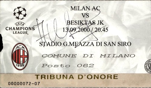 Biglietto stadio milan vs - biglietto,