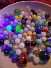 Assorted Vintage Marbles Over