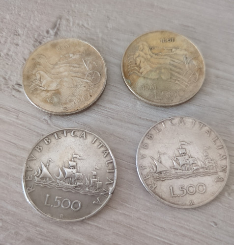 Lotto monete 500 lire - 4,