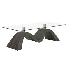 Tavolino MATRIX Da Salotto Con Piano In Vetro