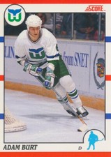 1990-91 Score Canadian #370 ADAM BURT - Hartford Whalers