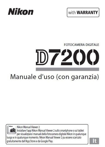Per nikon d7200 manuale - per,