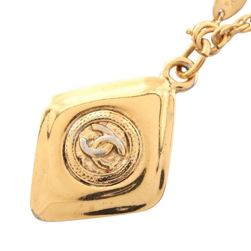 Collana con ciondolo rombo - con, a