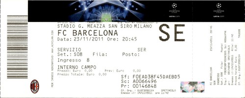 Biglietto stadio barcelona - biglietto, fc