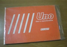 FIAT UNO Manuale USO MANUTENZIONE Libretto ORIGINALE Marzo 1983 Vintage d'epoca