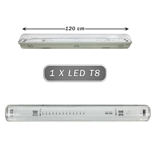 Plafoniera stagna neon led - plafoniera, 1