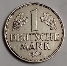 1 Marco Germania 1965 zecca G (Karlsruhe)