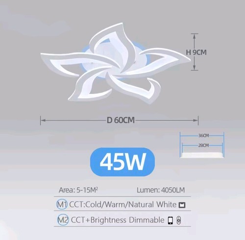 Lampadario led fiore