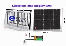 kit fotovoltaico da Balcone plug end play 100w