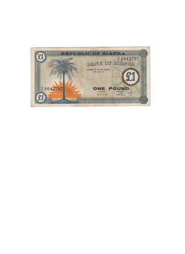 Banconota sterlina biafra - banconota,