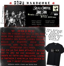 t-shirt punk hardcore italiano 7' 45 giri 33 lp cd mc cassetta fanzine manifesto