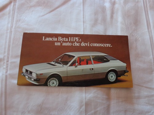 Lancia beta hpe - beta, depliant