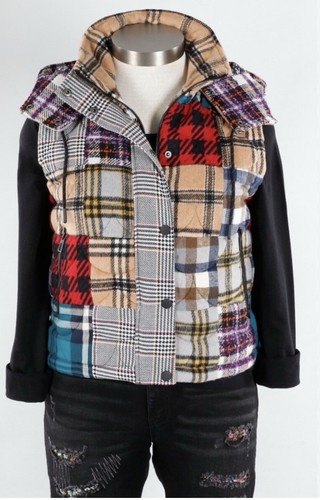 Giubbotto giacca patchwork
