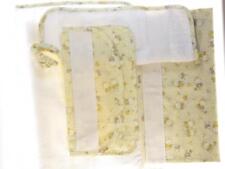 SET ASILO 4 PEZZI GIALLO "CONIGLIETTI" DA RICAMARE O PERSONALIZZATO