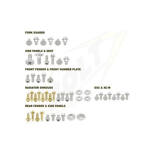 Kit viti fissaggio - viti, plastiche