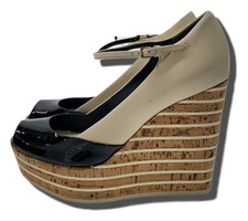 GUCCI Open Toe Pumps Wedge