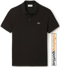 POLO LACOSTE SLIM FIT IN PETIT PIQUÈ MANICA CORTA- PH4012-00-031 col.nero