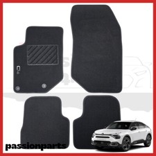 TAPPETI CITROEN C4 DAL 2020 IN MOQUETTE CON RICAMO E 2 FISSAGGI TAPPETINI 4 PZ