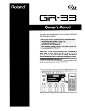 Roland GR-33 Manuale d'uso