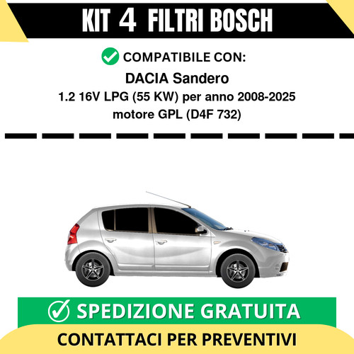 Kit filtri bosch dacia - kit,