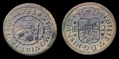 1745 maravedis philips v - 1745,,