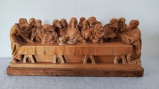 Presepe Scultura ultima cena in legno ANRI anno 1954