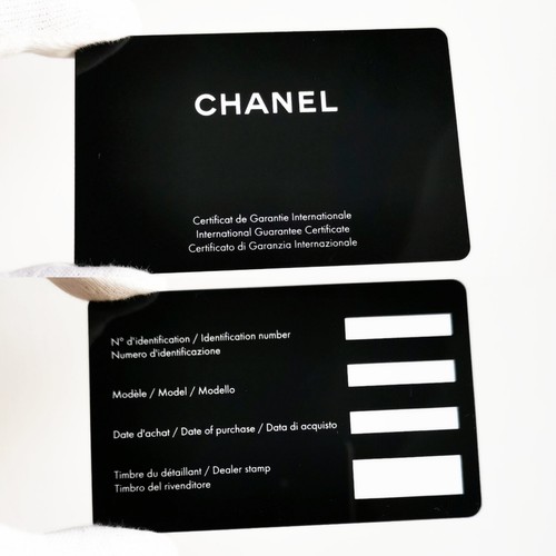 Garanzia chanel warranty tag - garanzia,